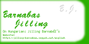 barnabas jilling business card